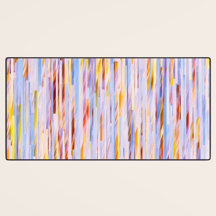 Urban Living | Abstract Geometric Shapes Digital Painting | eclectic Modern Contemporary Boho Chic Desk Mat Gallery Image 3