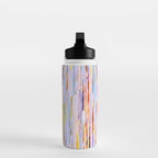 Urban Living | Abstract Geometric Shapes Digital Painting | eclectic Modern Contemporary Boho Chic Water Bottle Gallery Image 3