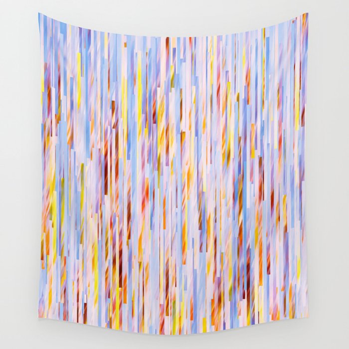 Urban Living | Abstract Geometric Shapes Digital Painting | eclectic Modern Contemporary Boho Chic Wall Tapestry Gallery Image 4