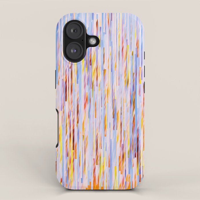 Urban Living | Abstract Geometric Shapes Digital Painting | eclectic Modern Contemporary Boho Chic iPhone Case Gallery Image 1