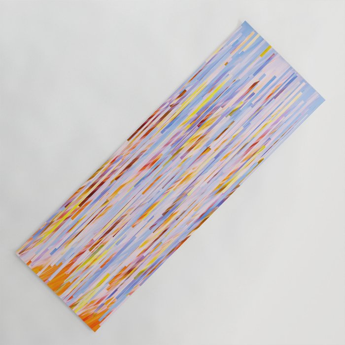 Urban Living | Abstract Geometric Shapes Digital Painting | eclectic Modern Contemporary Boho Chic Yoga Mat Gallery Image 1