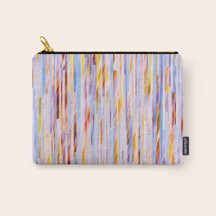 Urban Living | Abstract Geometric Shapes Digital Painting | eclectic Modern Contemporary Boho Chic Carry All Pouch Gallery Image 1