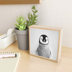 Baby Penguin - Black & White Mini Art Print Gallery Image 2