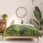 Fern Prairie Nature Forest Photography Comforter Gallery Image 3