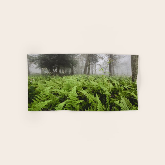 Fern Prairie Nature Forest Photography Bath Towel Gallery Image 1