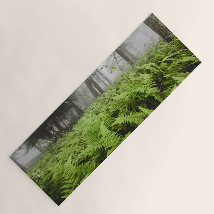 Fern Prairie Nature Forest Photography Yoga Mat Gallery Image 1