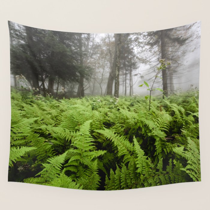 Fern Prairie Nature Forest Photography Wall Tapestry Gallery Image 4