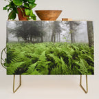 Fern Prairie Nature Forest Photography Credenza Gallery Image 1