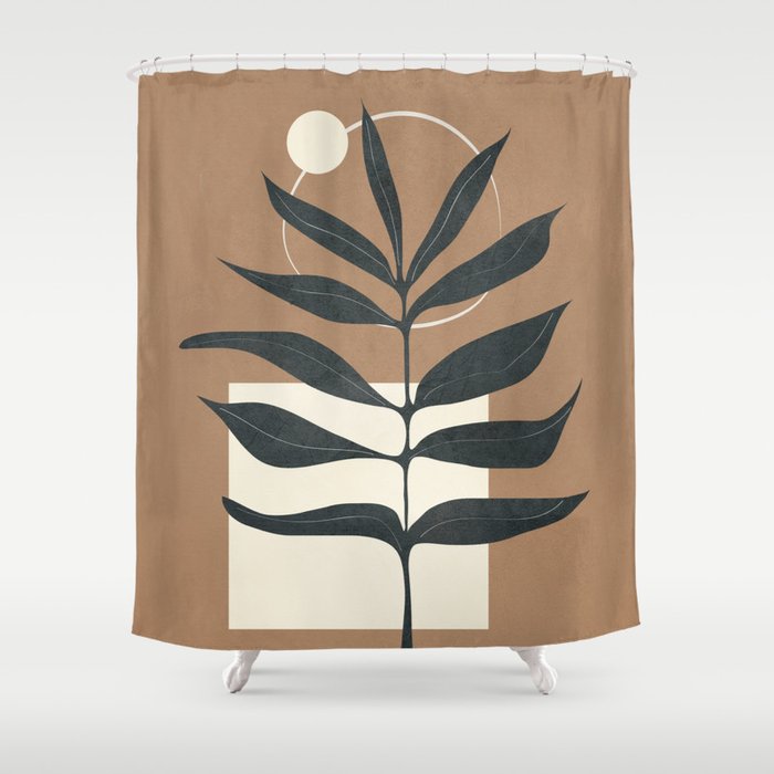Leaf Design 1 Shower Curtain Gallery Image 1