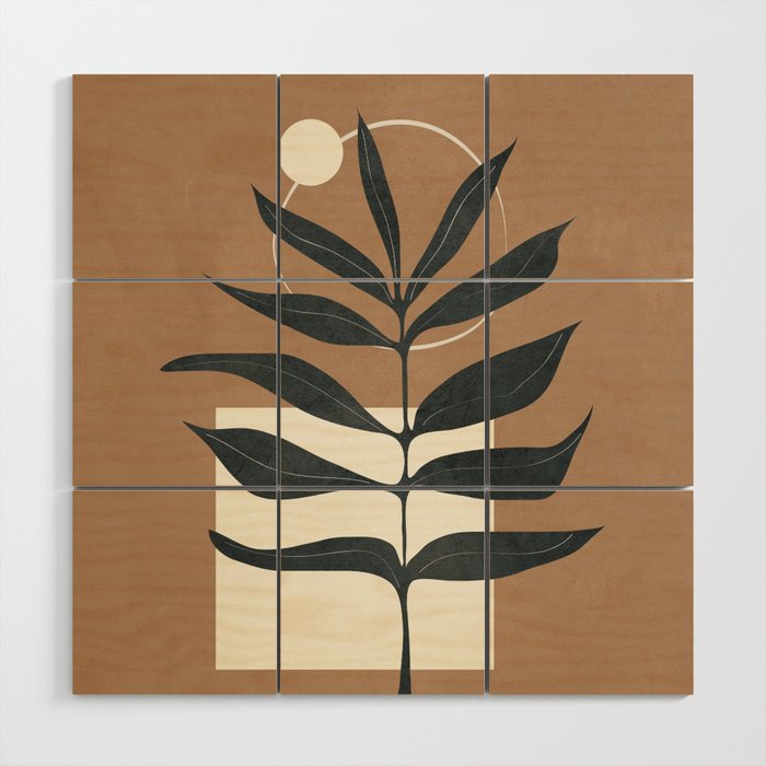 Leaf Design 1 Wood Wall Art Gallery Image 1
