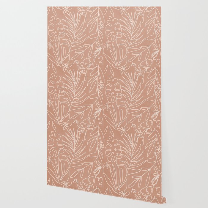 Engraved Tropical Line Wallpaper Gallery Image 2