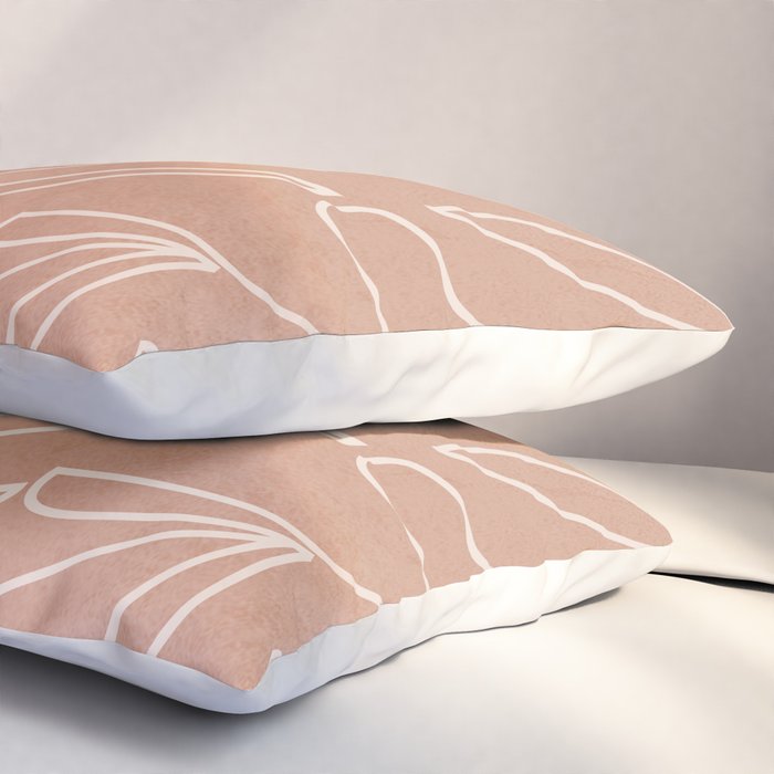 Engraved Tropical Line Pillow Sham Gallery Image 3