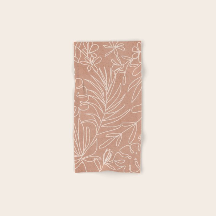 Engraved Tropical Line Towels Gallery Image 1