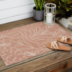 Engraved Tropical Line Outdoor Rug Gallery Image 2