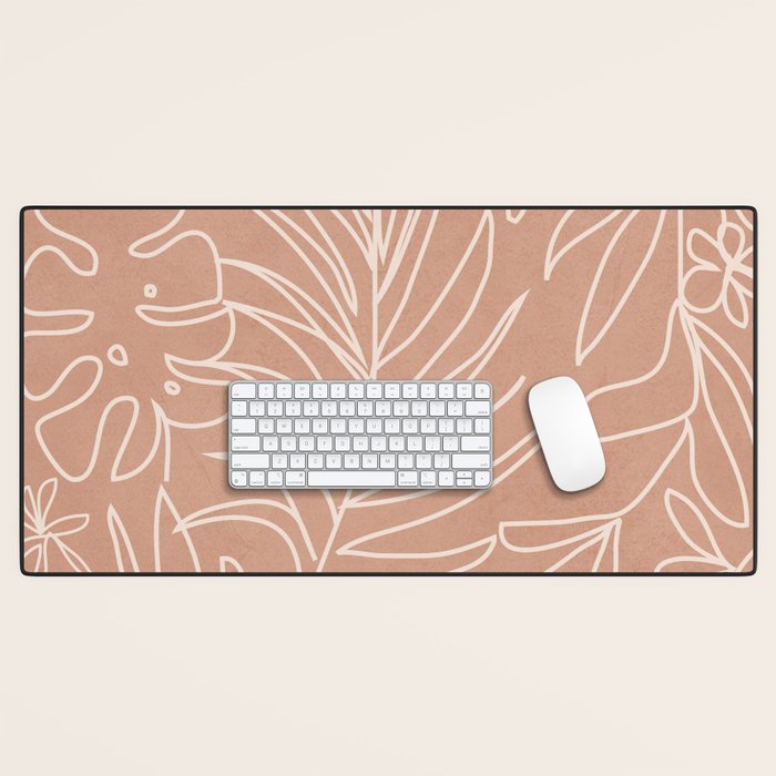 Engraved Tropical Line Desk Mat Gallery Image 1