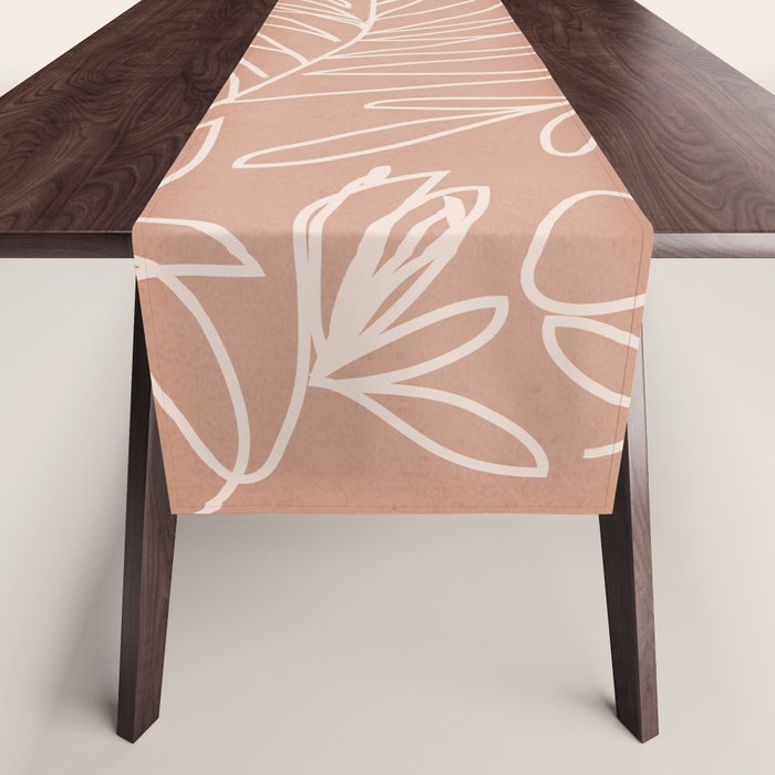 Engraved Tropical Line Table Runner Gallery Image 1