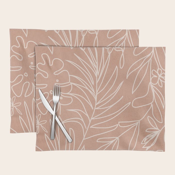 Engraved Tropical Line Placemat Gallery Image 1