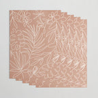 Engraved Tropical Line Wrapping Paper Gallery Image 3
