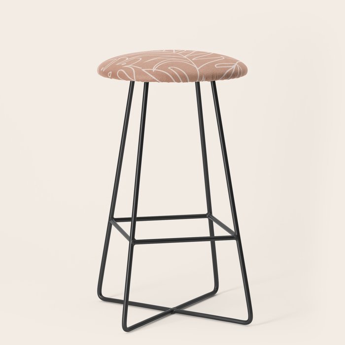 Engraved Tropical Line Stool Gallery Image 1