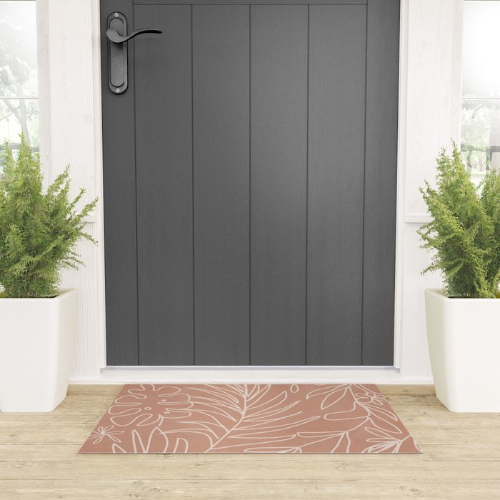 Engraved Tropical Line Welcome Mat Gallery Image 3