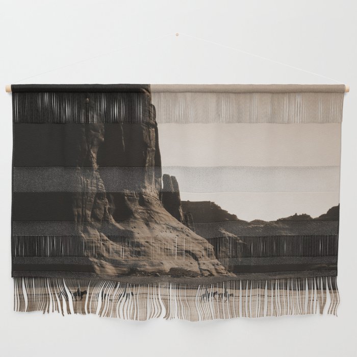 Canyon de Chelly - Chinle, Arizona - Navajo Indians on Horseback by Edward Curtis Wall Hanging Gallery Image 1