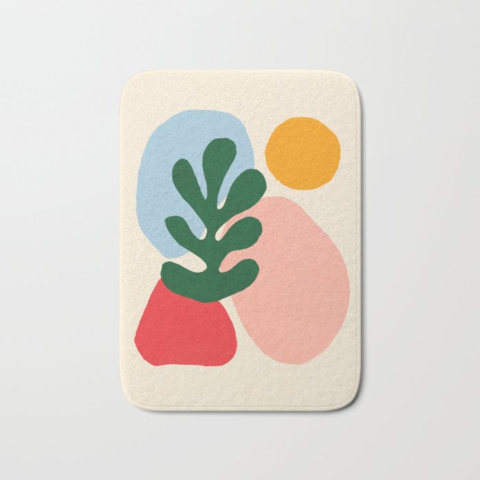 Wildlife | Cutouts by Henri Matisse Bath Mat Gallery Image 1