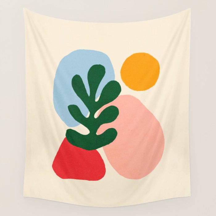 Wildlife | Cutouts by Henri Matisse Wall Tapestry Gallery Image 4
