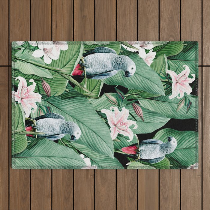 Tropical flight Outdoor Rug Gallery Image 1