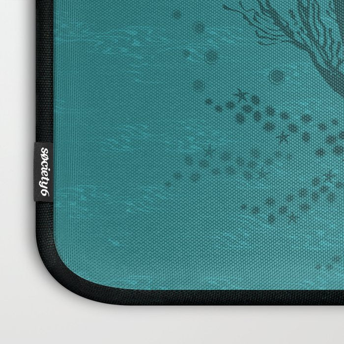 Vampire Mermaid on Aqua Laptop Sleeve Gallery Image 3