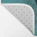 Vampire Mermaid on Aqua Bath Mat Gallery Image 2