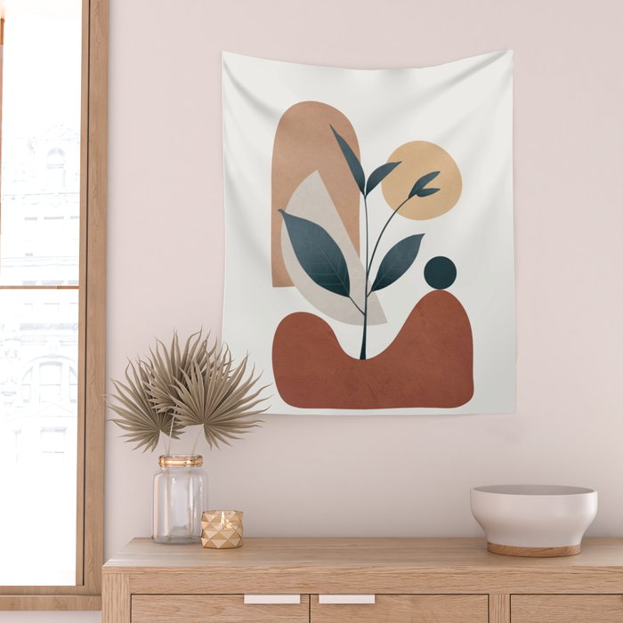 Shapes and Branches 06 Wall Tapestry Gallery Image 2