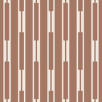 Geo Chain Vertical Block Stripe Pattern Inspired by PANTONE 17 1230 Color of the Year Mocha Mousse Coffee Mug Gallery Image 2