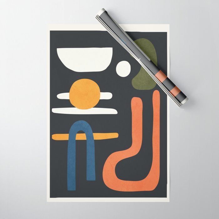 Abstract Colorful Setting 3 Wrapping Paper Gallery Image 1