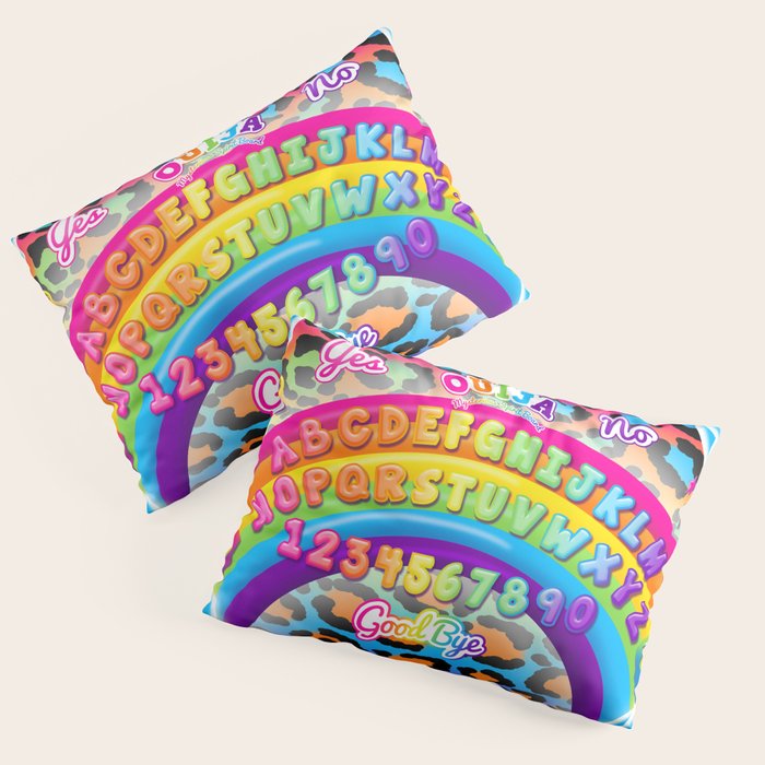 1997 Neon Rainbow Spirit Board Pillow Sham Gallery Image 1