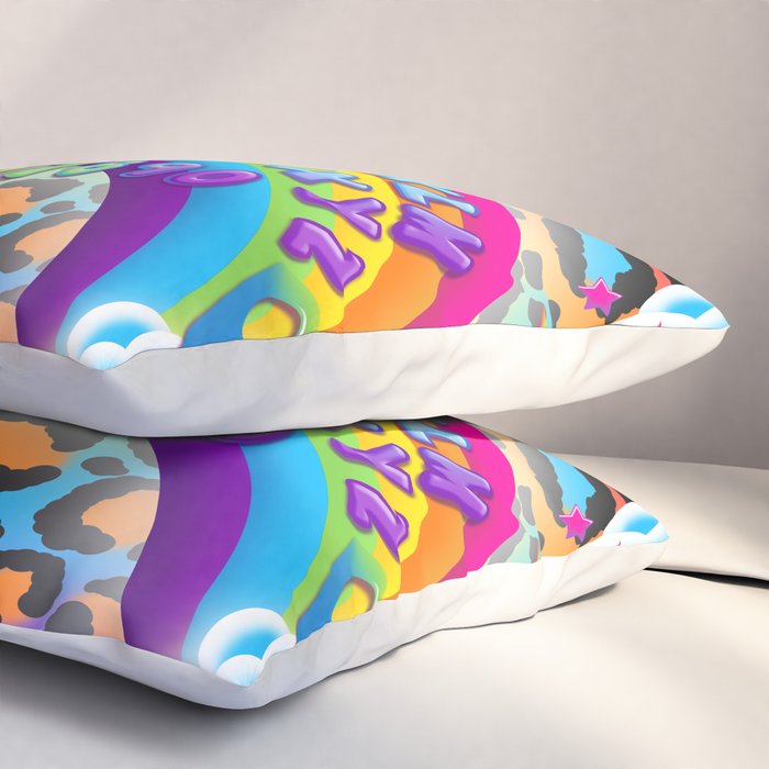 1997 Neon Rainbow Spirit Board Pillow Sham Gallery Image 3