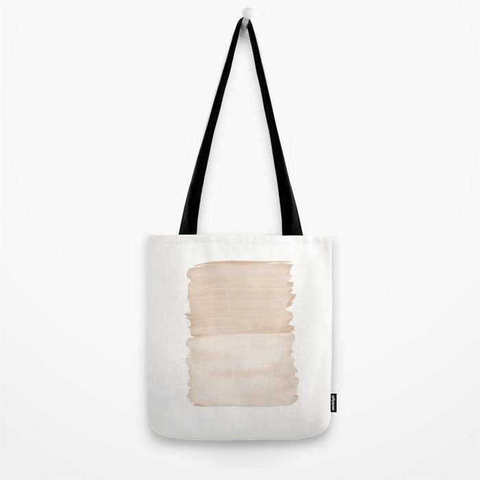 Warm Beige Abstract Minimalism #1 #minimal #ink #decor #art #society6 Tote Bag Gallery Image 2