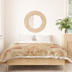 Antique 18th Century Romantic Floral French Aubusson Tapestry Duvet Cover Gallery Image 3