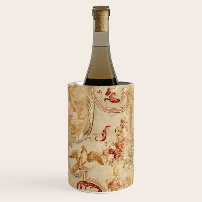 Antique 18th Century Romantic Floral French Aubusson Tapestry Wine Chiller Gallery Image 3