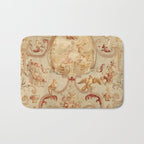 Antique 18th Century Romantic Floral French Aubusson Tapestry Bath Mat Gallery Image 1