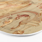 Antique 18th Century Romantic Floral French Aubusson Tapestry Bath Mat Gallery Image 3