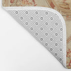Antique 18th Century Romantic Floral French Aubusson Tapestry Bath Mat Gallery Image 2