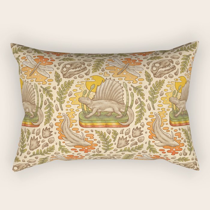 Daydream Dimetrodon Rectangular Pillow Gallery Image 1