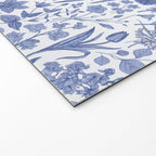 Meadow Magic Blooming Blue & White Wild Flower Floral Welcome Mat Gallery Image 2