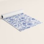 Meadow Magic Blooming Blue & White Wild Flower Floral Yoga Mat Gallery Image 2
