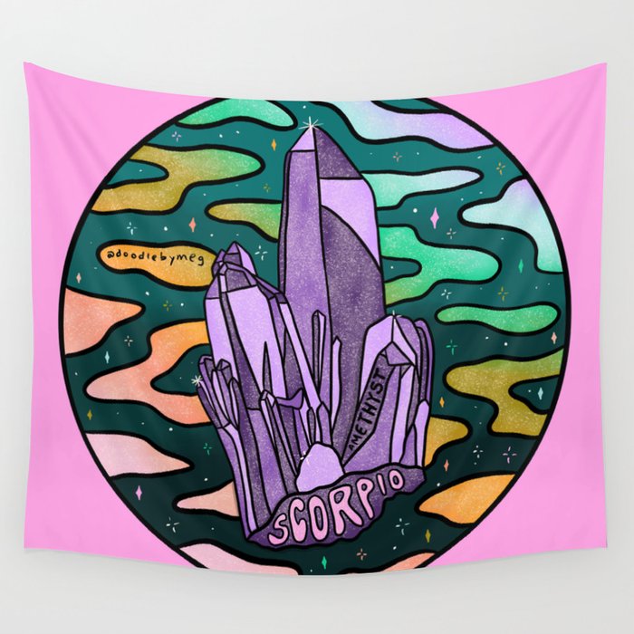 Scorpio Crystal Wall Tapestry Gallery Image 4