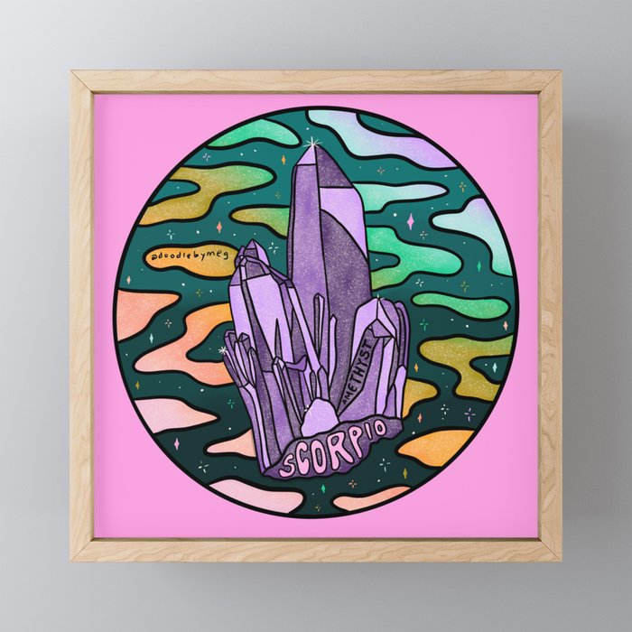 Scorpio Crystal Mini Art Print Gallery Image 1