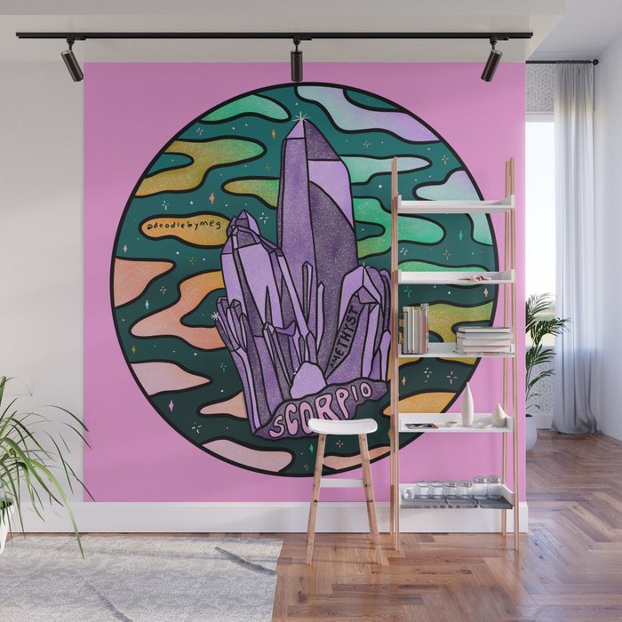 Scorpio Crystal Wall Mural Gallery Image 1