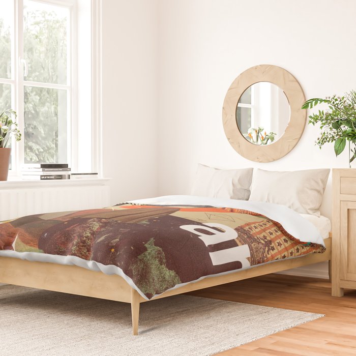 Archival World Duvet Cover Gallery Image 2