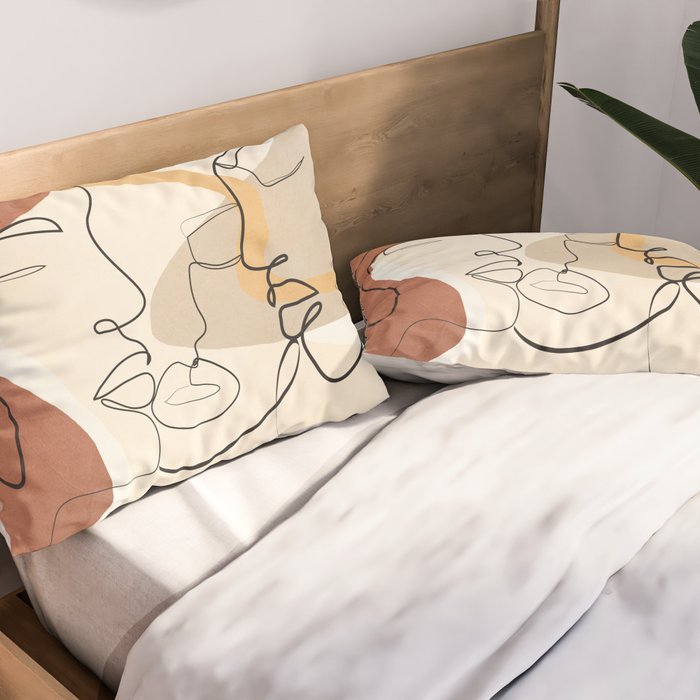 Developed Faces 01 Pillow Sham Gallery Image 2