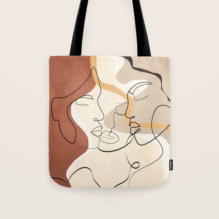 Developed Faces 01 Tote Bag Gallery Image 1